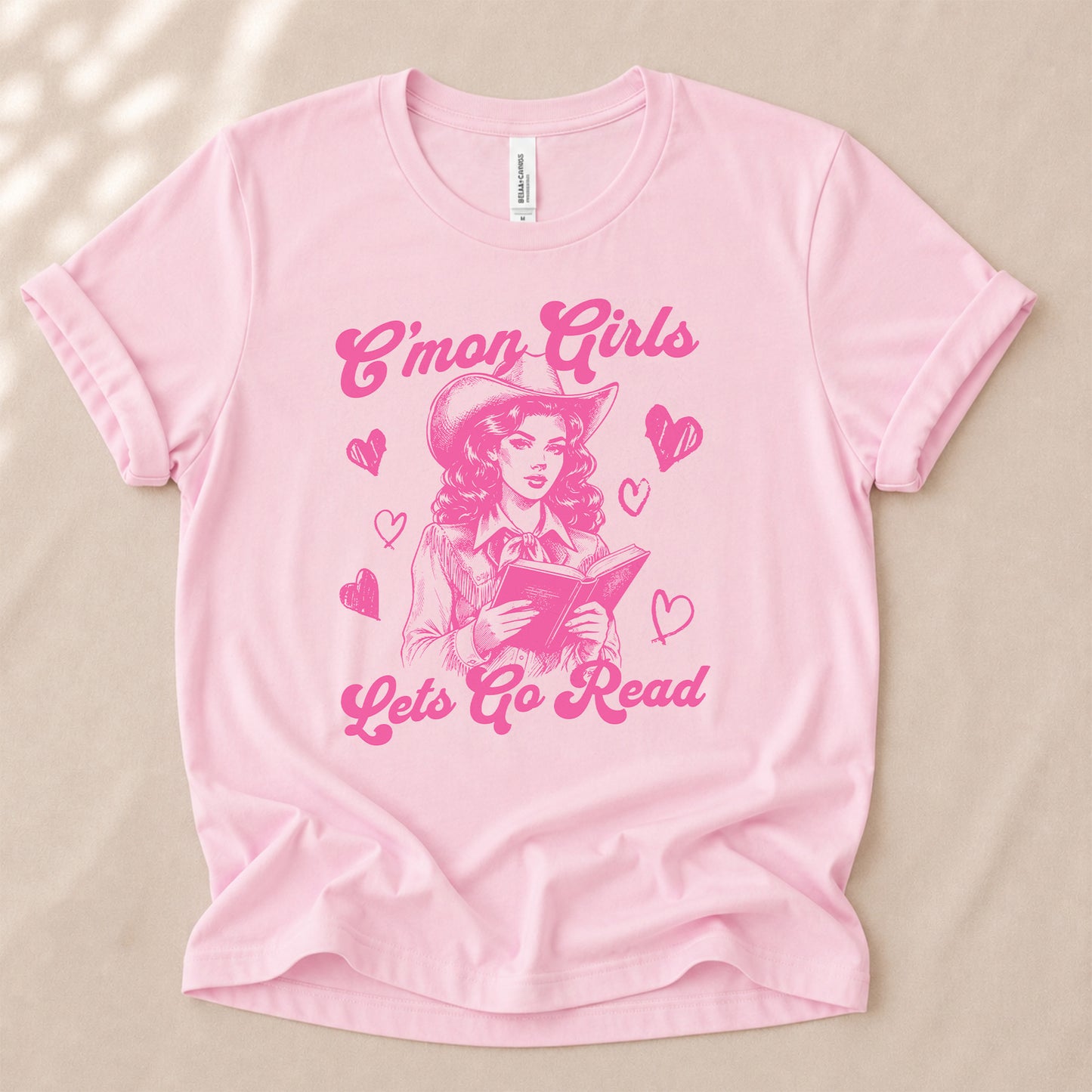 C'mon Girls Let's Go Read Tee Shirt
