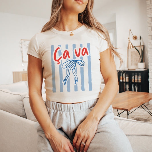 French Micro Rib Baby Tee