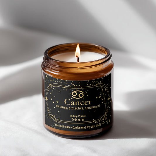 Cancer Zodiac Candle