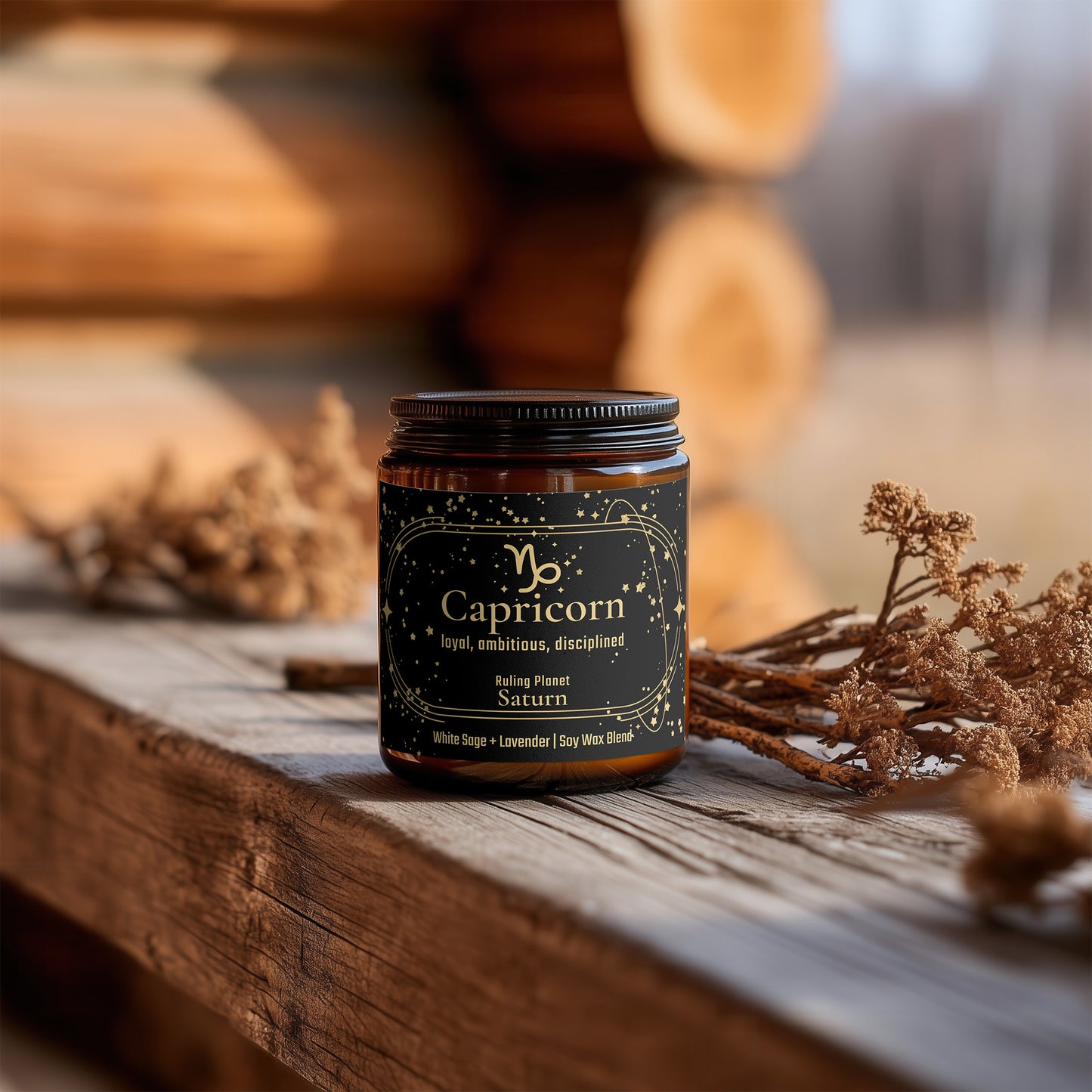 Capricorn Zodiac Candle