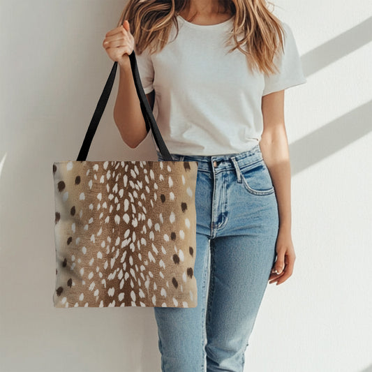 Spotted Fawn Print Tote Bag