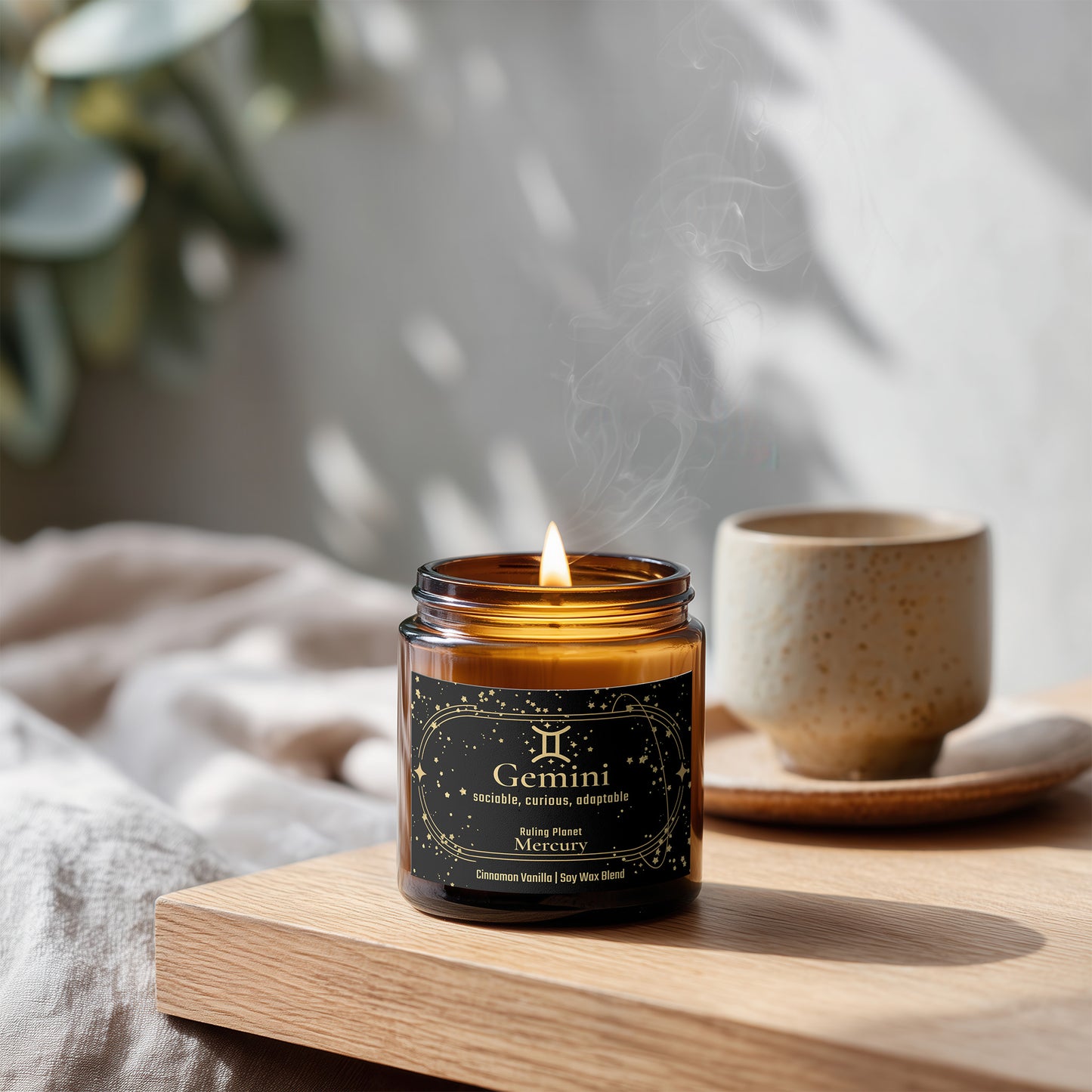 Gemini Zodiac Candle