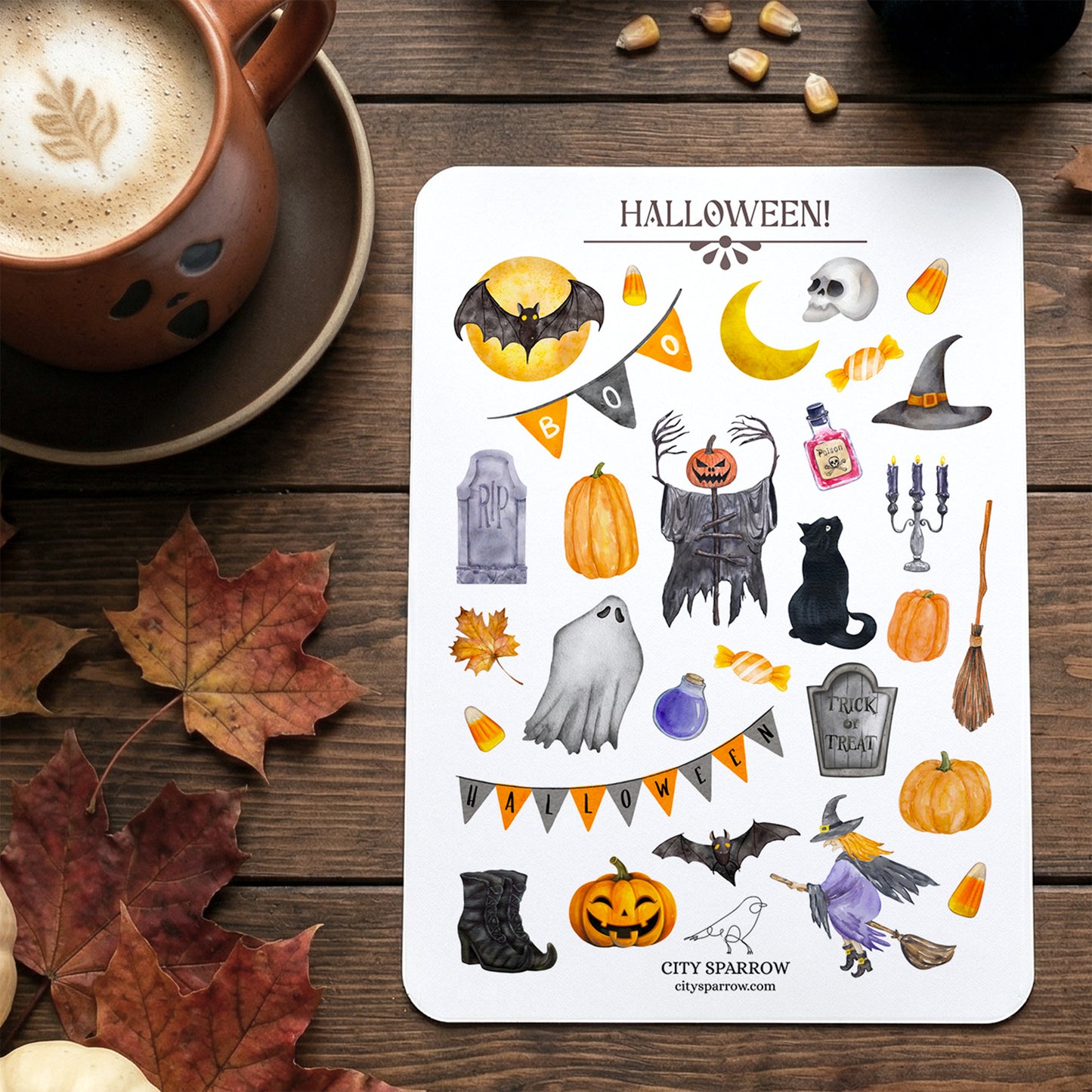 Autumn Sticker Sheet Bundle