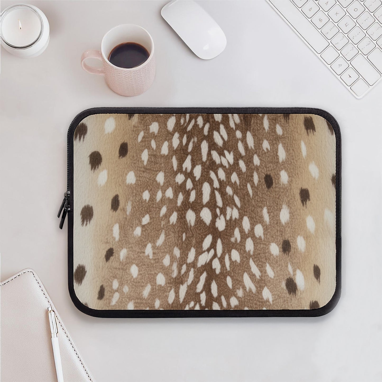 Spotted Fawn Print Laptop Computer Case