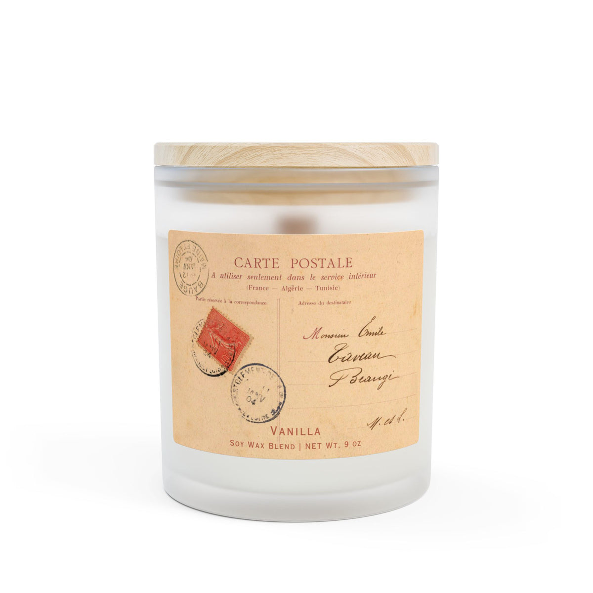 Hand Poured French Postcard Candle