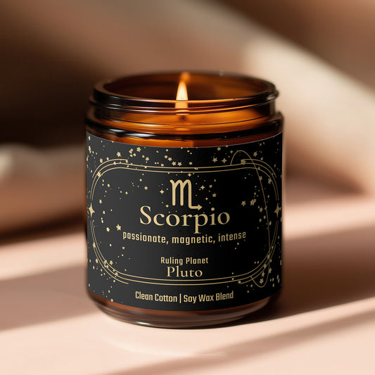 Scorpio Zodiac Candle