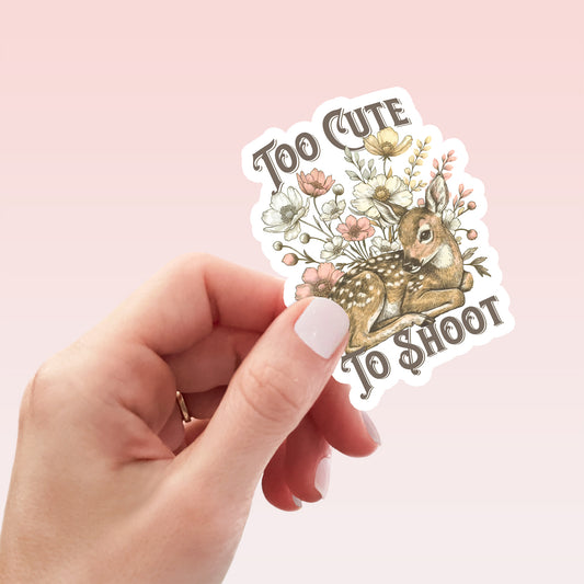 Too Cute Sticker