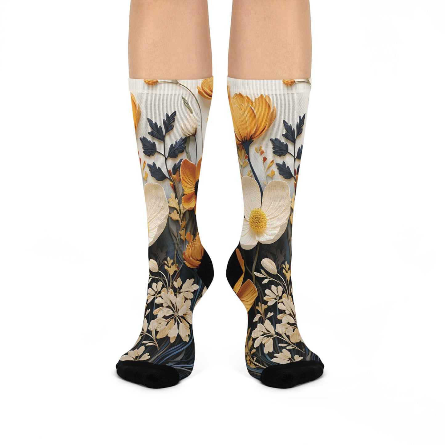3D Floral Socks