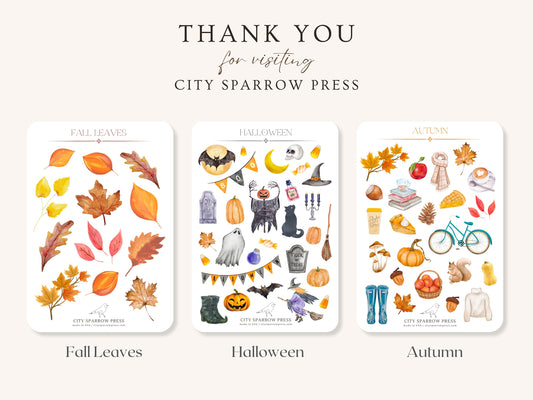 Sticker Sheet Pack of 3 | Choose Your Favorites