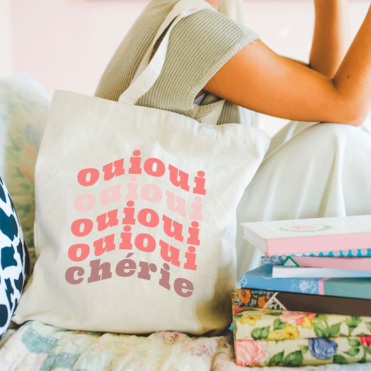 Oui Cheri Tote Bag