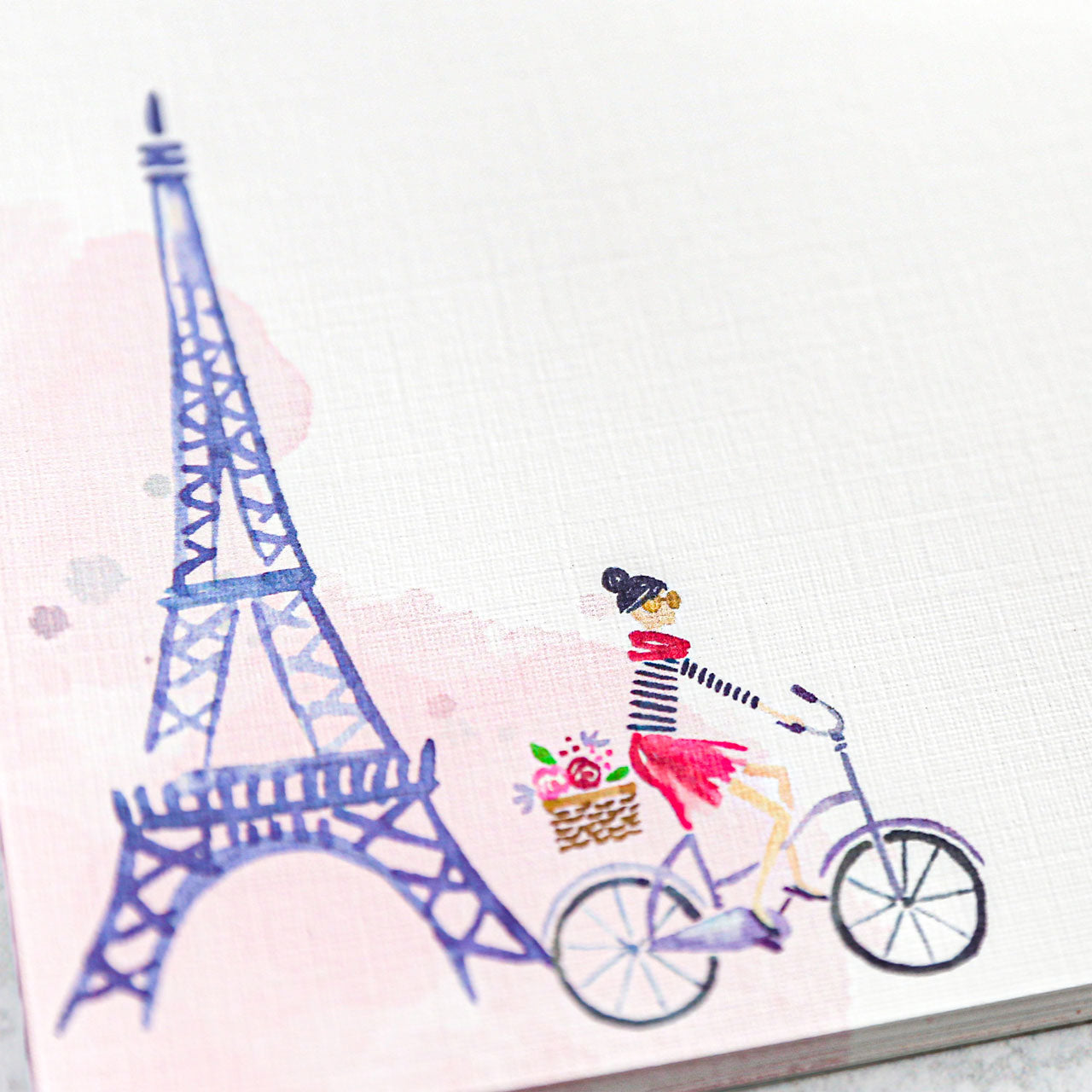 Personalized Paris Desktop Notepad