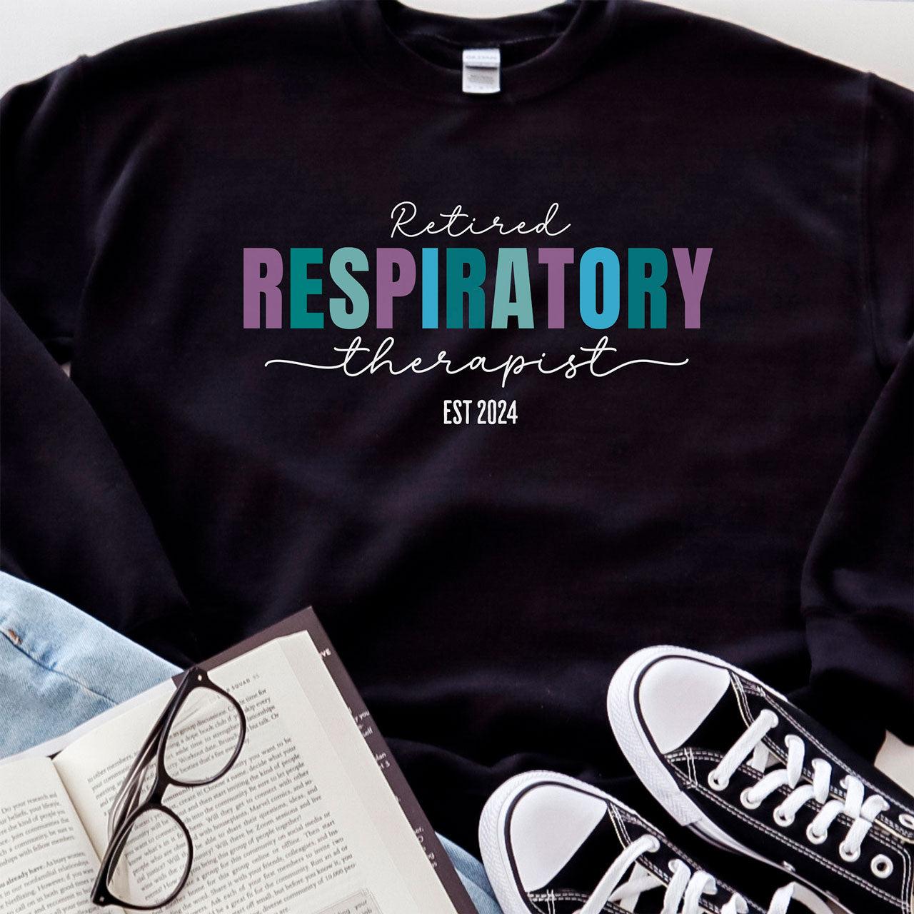 Custom Retired Respiratory Therapist Sweatshirt