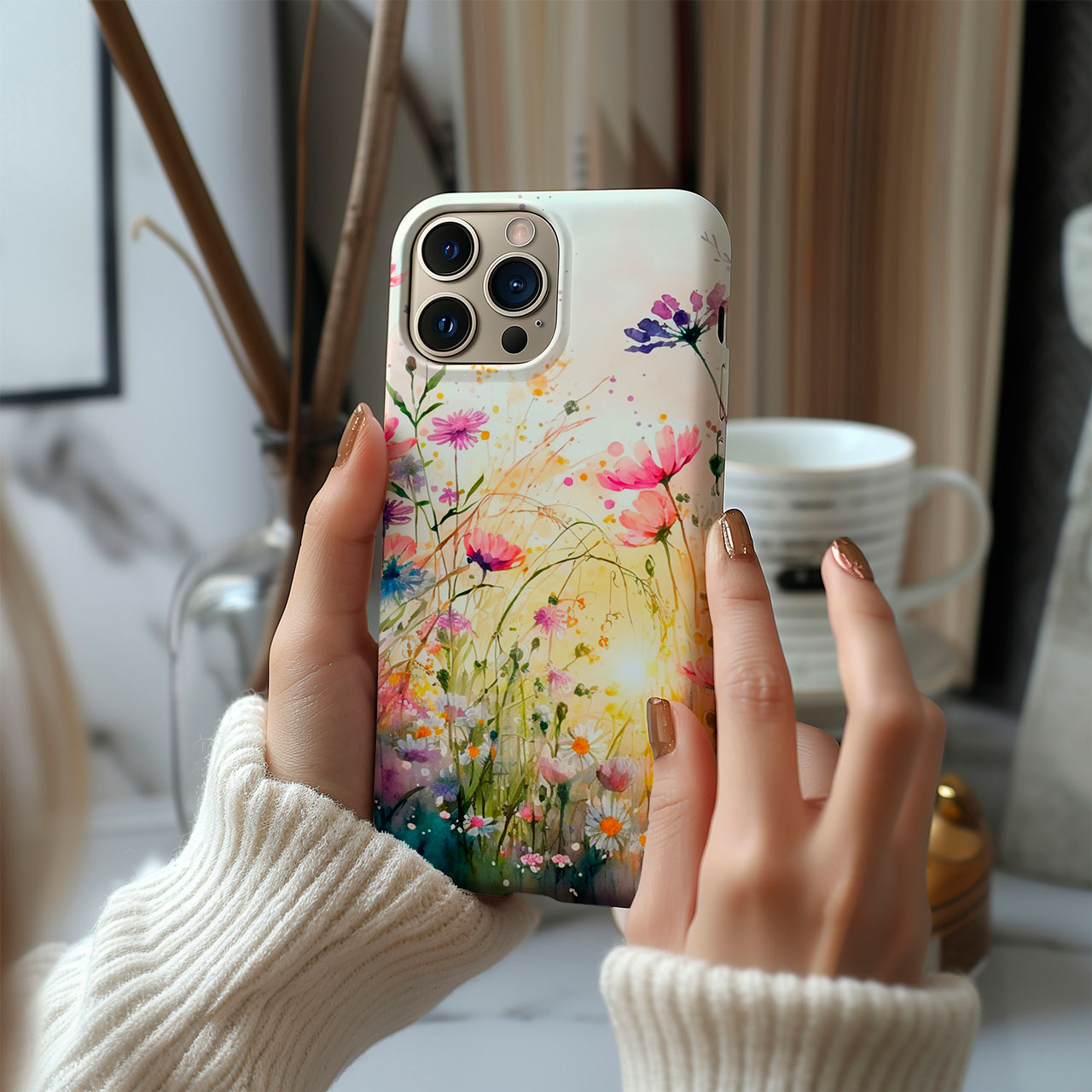 iPhone Watercolor Wildflower Case