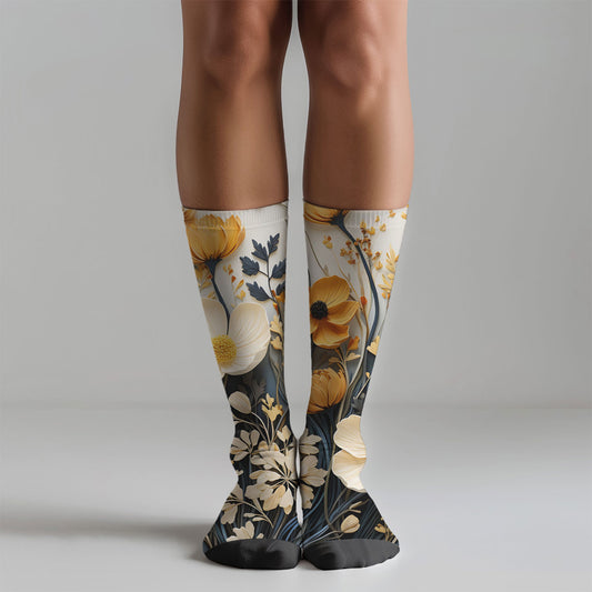 3D Floral Socks