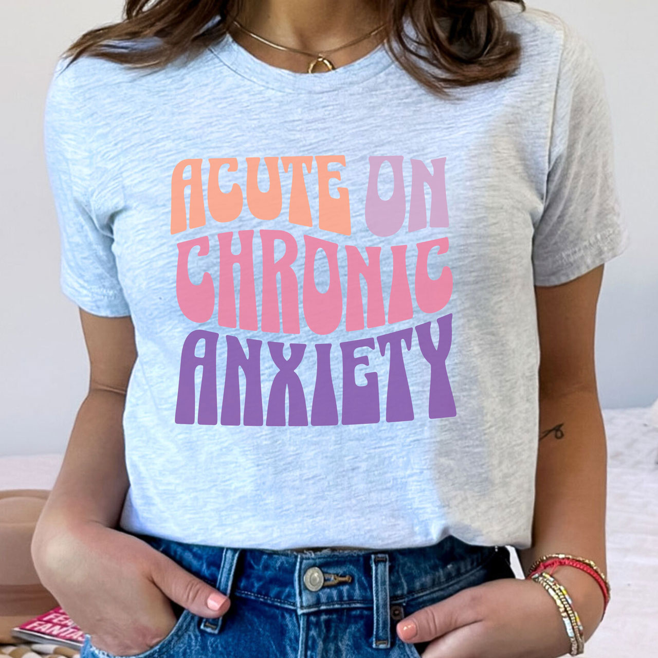 Anxiety Tee | Pink