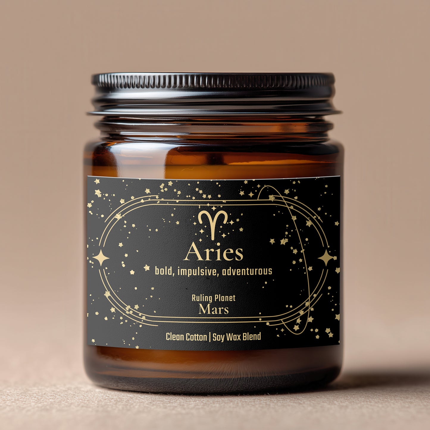Aries Zodiac Candle