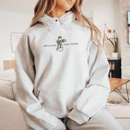 Reading Frog Hoodie Sweatshirt
