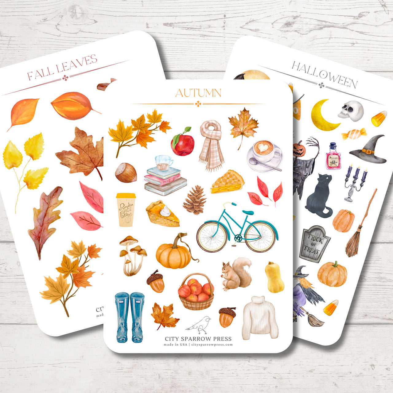Autumn Sticker Sheet Bundle