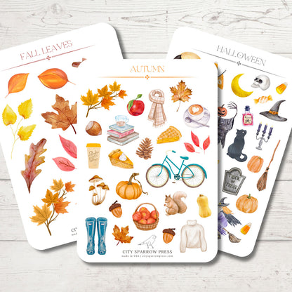 Autumn Sticker Sheet Bundle