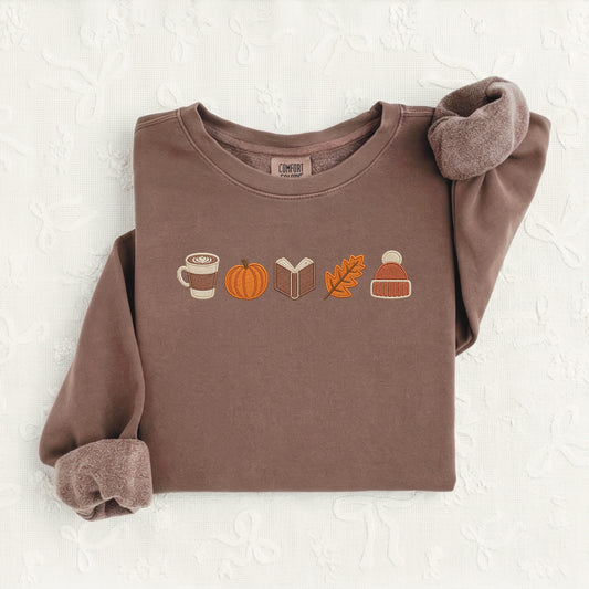 Embroidered Heavyweight Sweatshirt | Cozy Autumn
