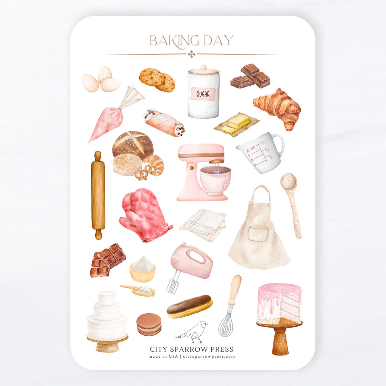 Baking Sticker Sheet