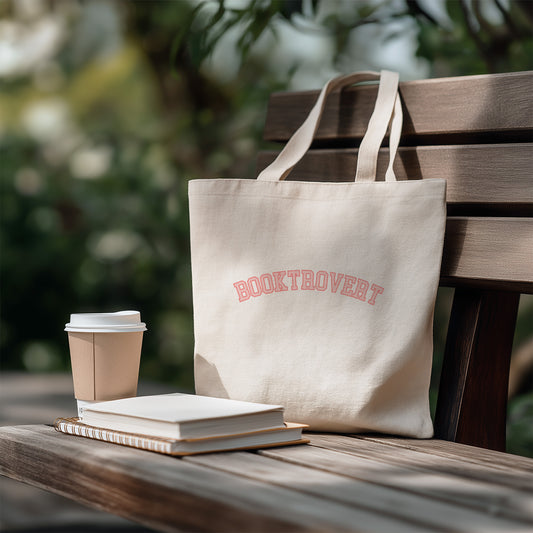 Booktrovert Canvas Tote Bag