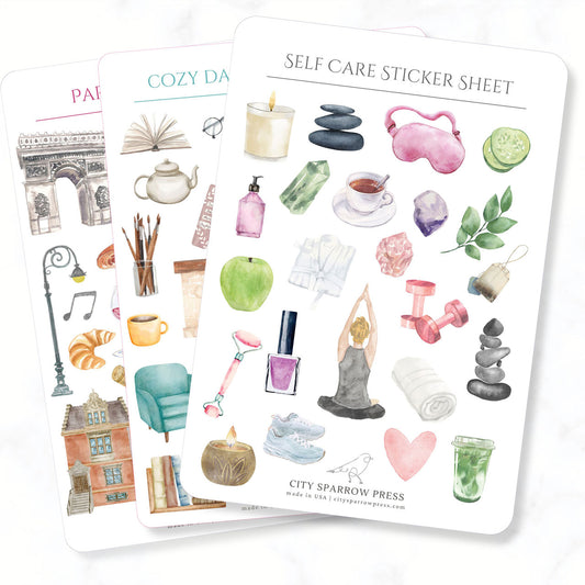 Sticker Sheet Pack of 3 | Choose Your Favorites