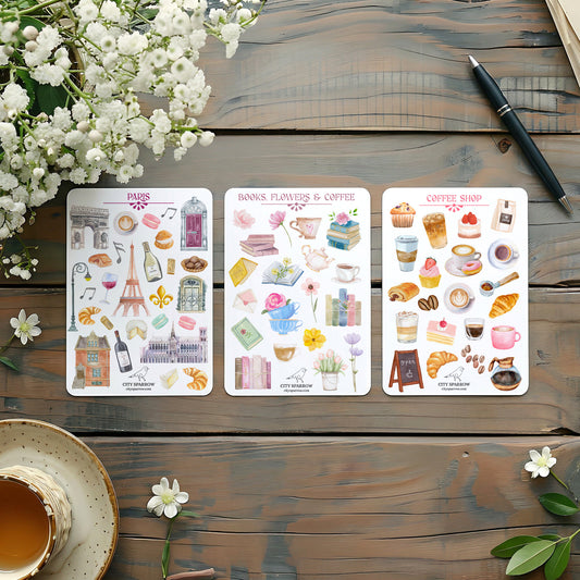Sticker Sheet Pack of 3 | Choose Your Favorites