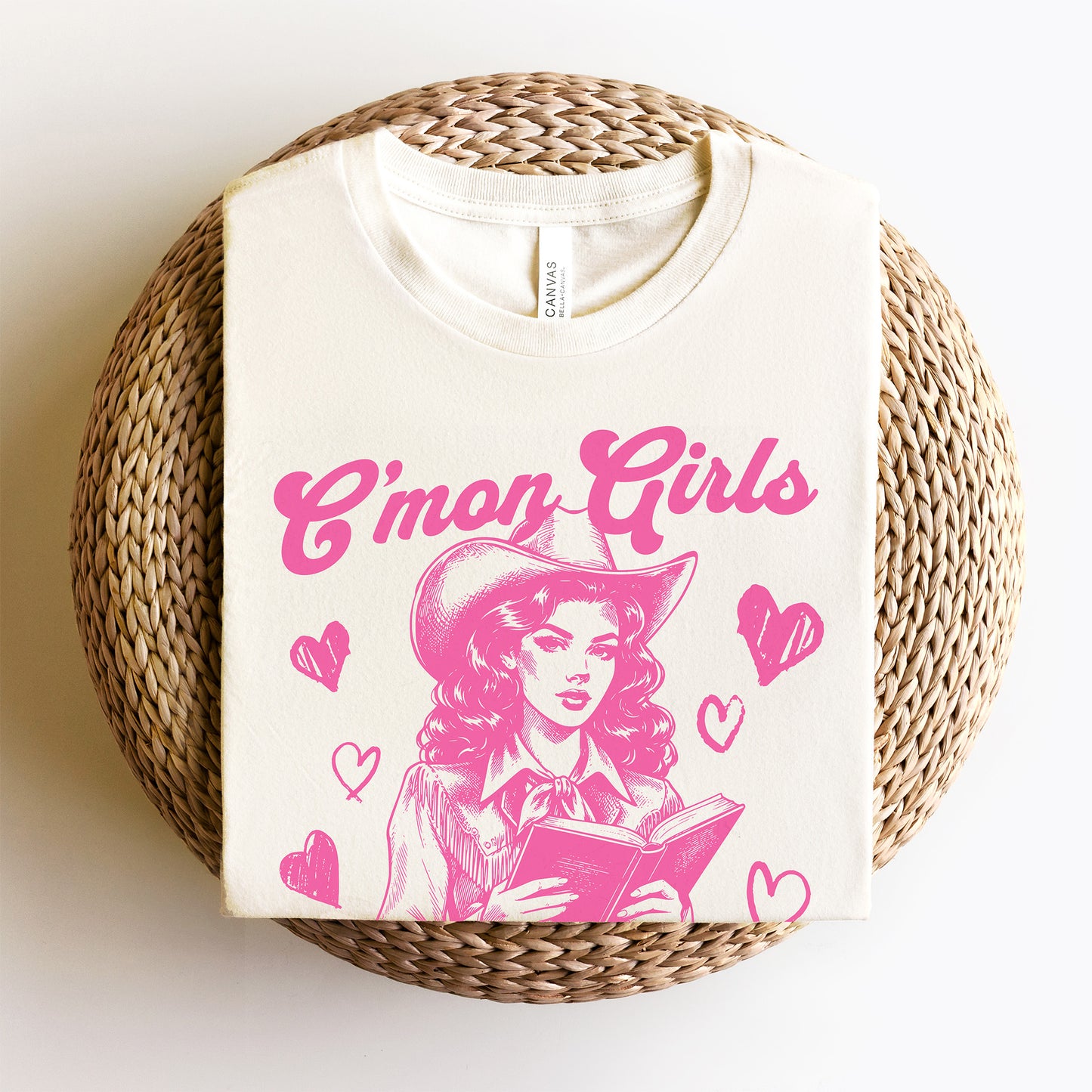 C'mon Girls Let's Go Read Tee Shirt