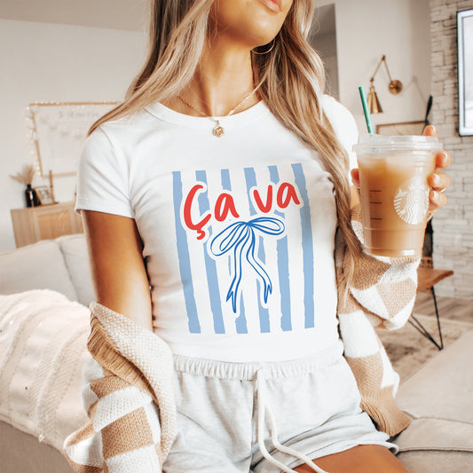 French Micro Rib Baby Tee