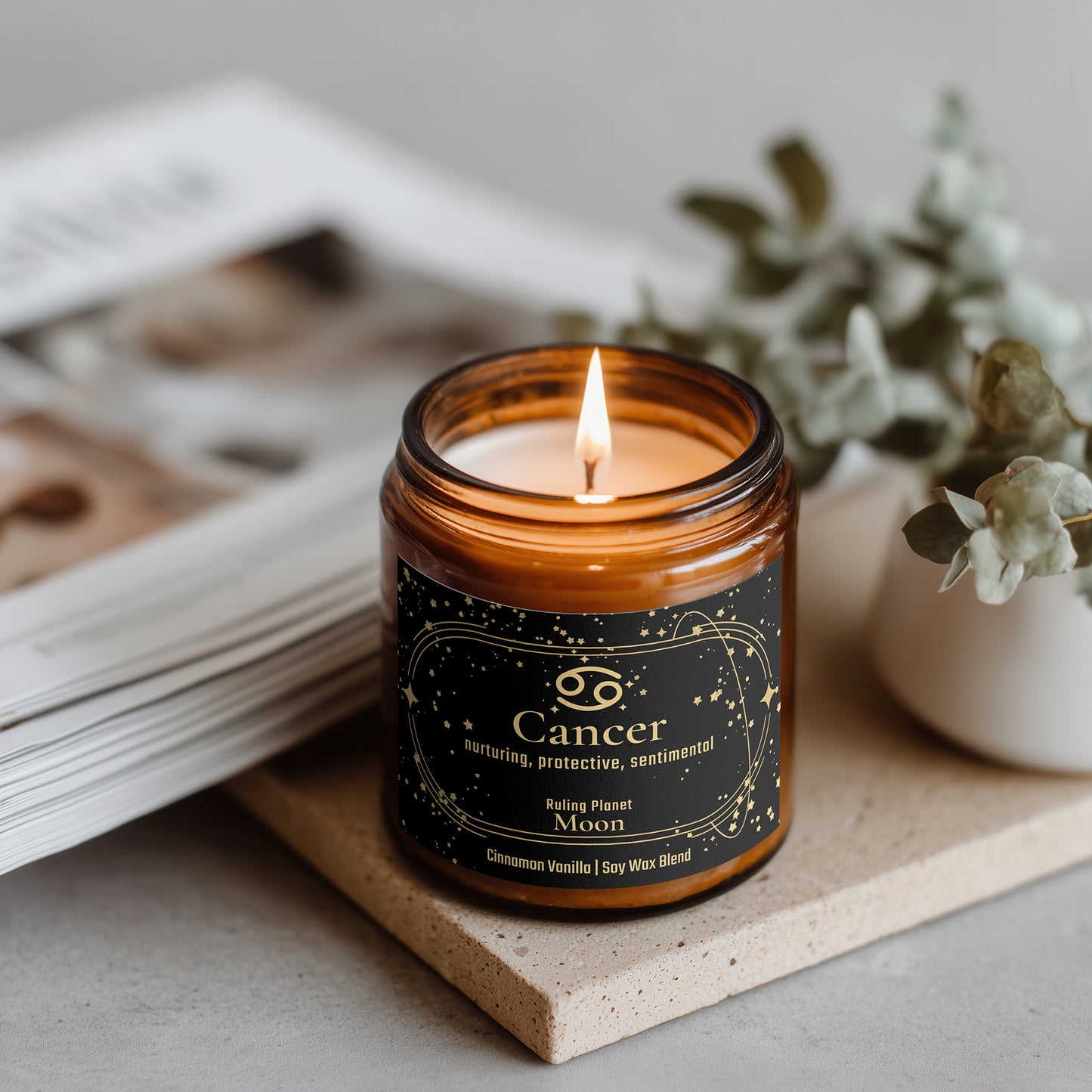 Cancer Zodiac Candle