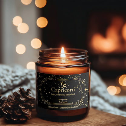 Capricorn Zodiac Candle