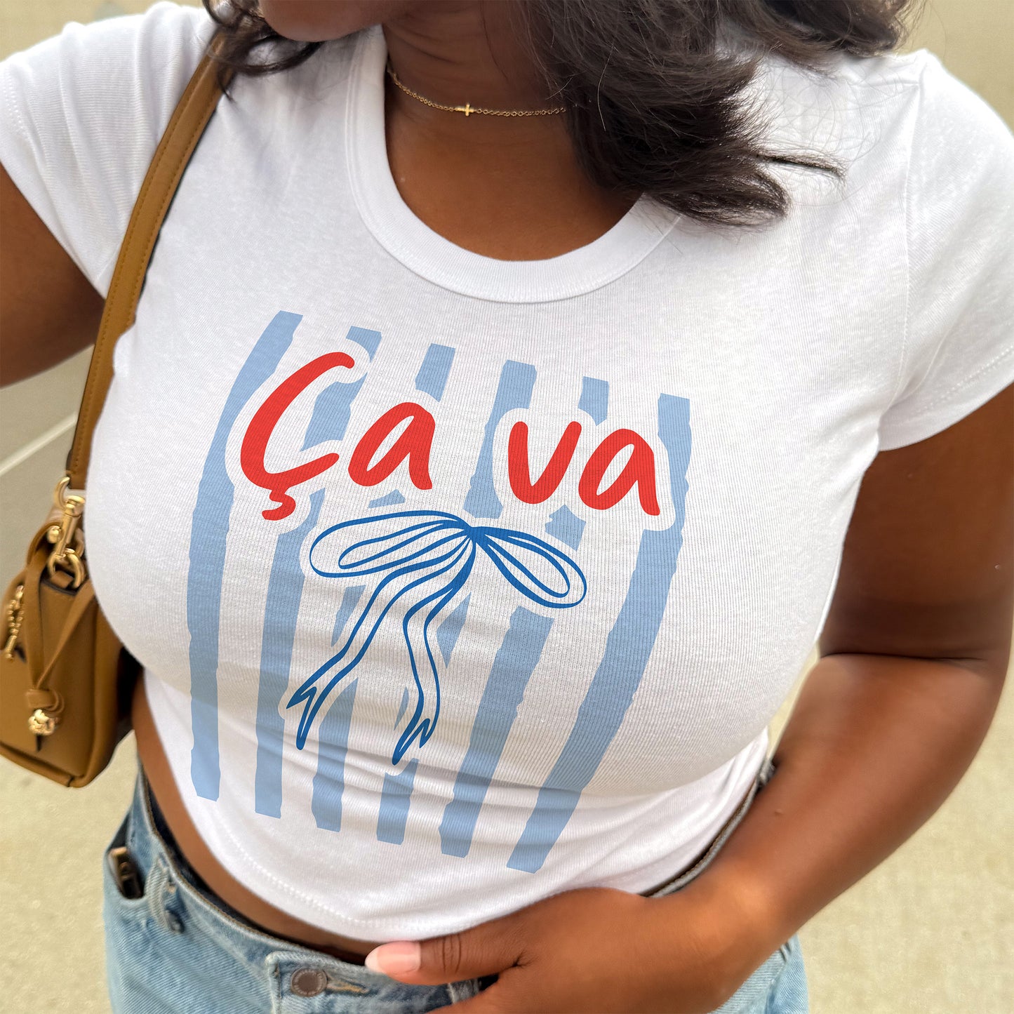 French Ça Va Women's Baby Tee