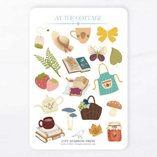 Cottage Core Sticker Sheet