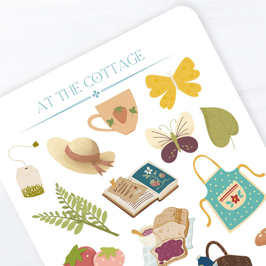 Cottage Core Sticker Sheet
