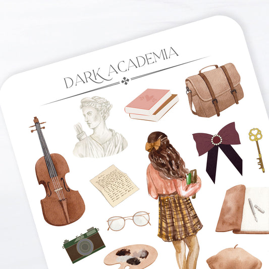 Dark Academia Sticker Sheet