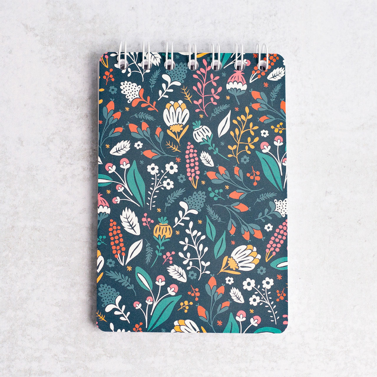 Dark Florals Mini Spiral Notebook