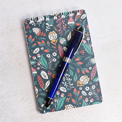 Dark Florals Mini Spiral Notebook