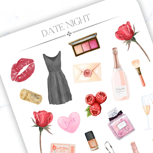 Date Night Sticker Sheet