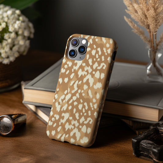 Spotted Fawn Print iPhone Case