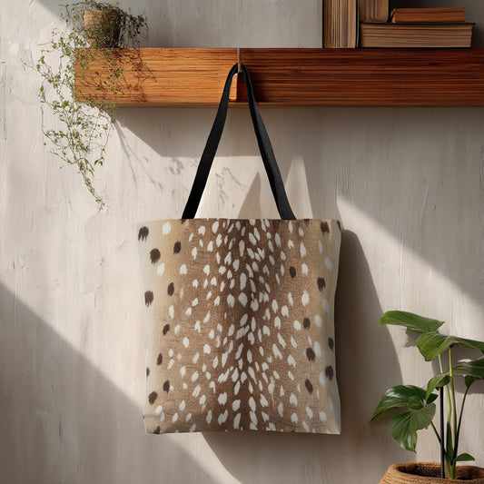 Spotted Fawn Print Tote Bag