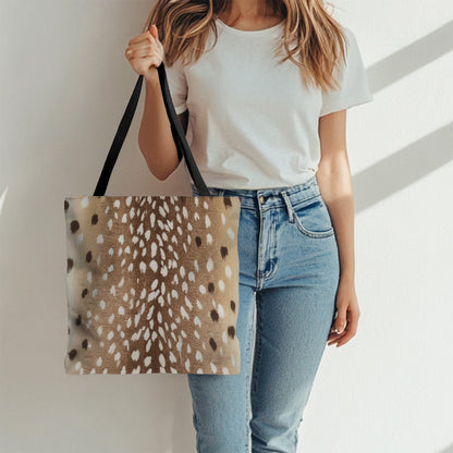 Spotted Fawn Print Tote Bag