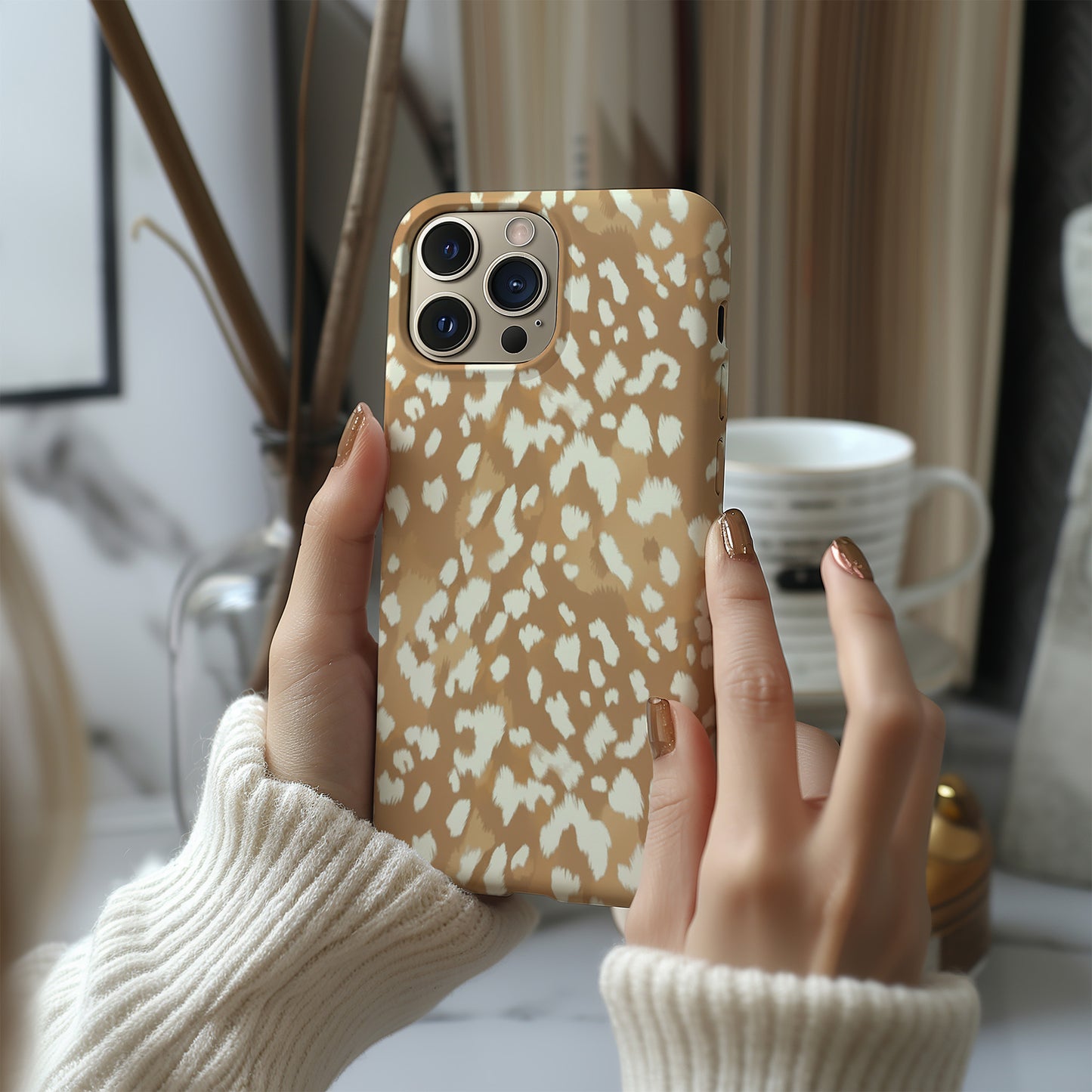 Spotted Fawn Print iPhone Case