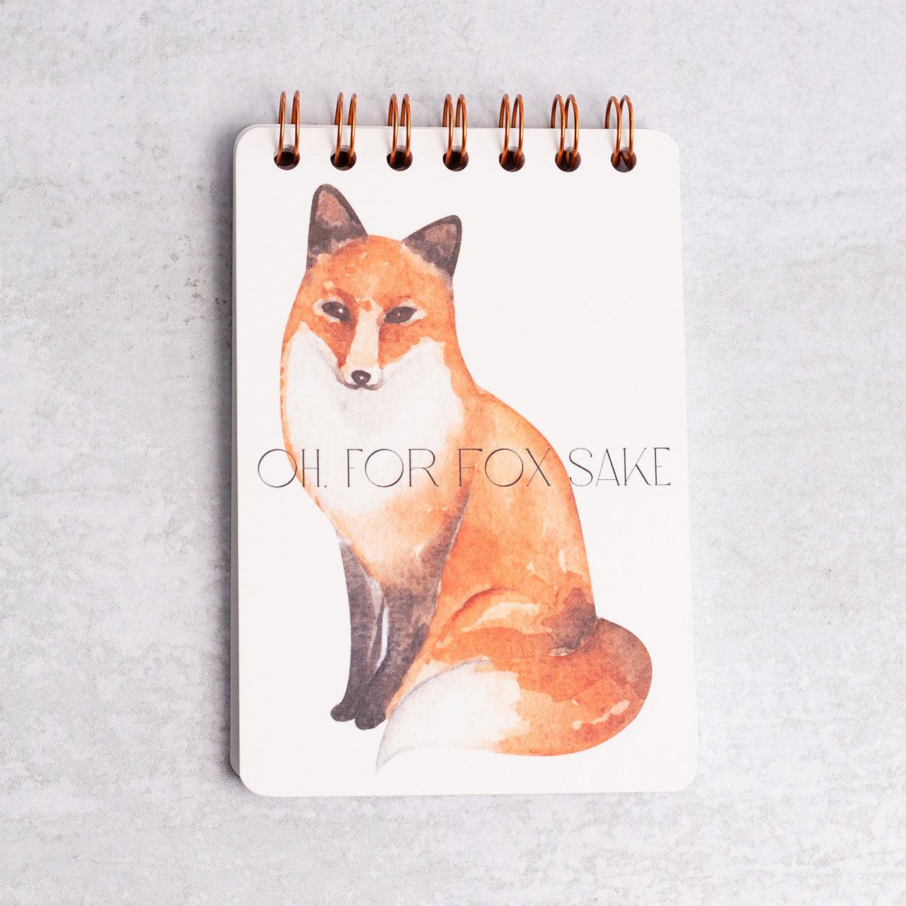 For Fox Sake Mini Spiral Notebook