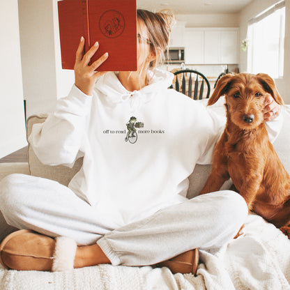 Reading Frog Hoodie Sweatshirt
