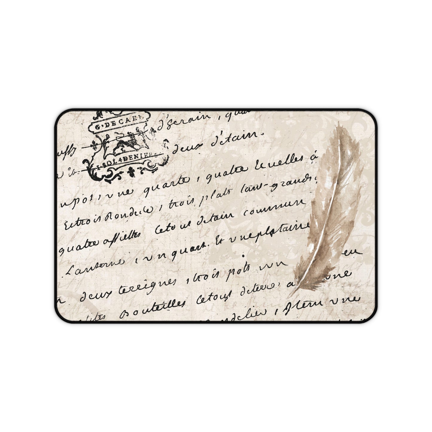 French Script Desk Mat