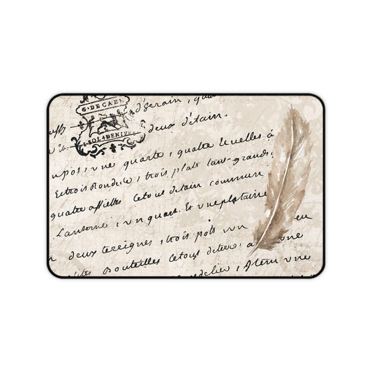 French Script Desk Mat