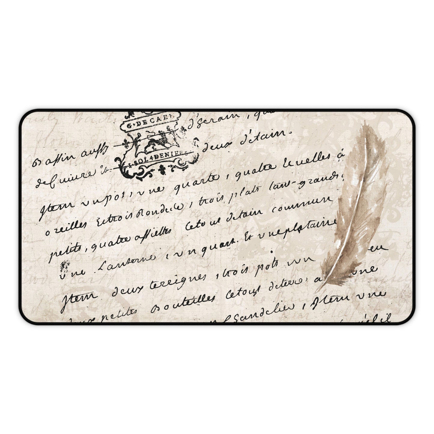 French Script Desk Mat