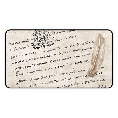 French Script Desk Mat