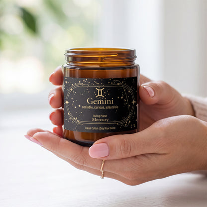 Gemini Zodiac Candle
